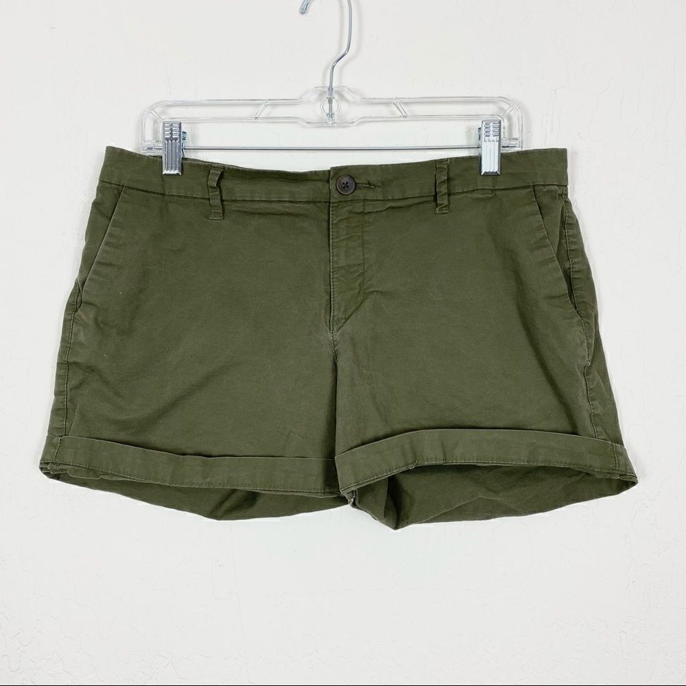 Old Navy Olive Green Chino Shorts